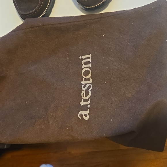 A TESTONI  Dark Brown Suede italian Loafers for Men - Picture 6 of 11